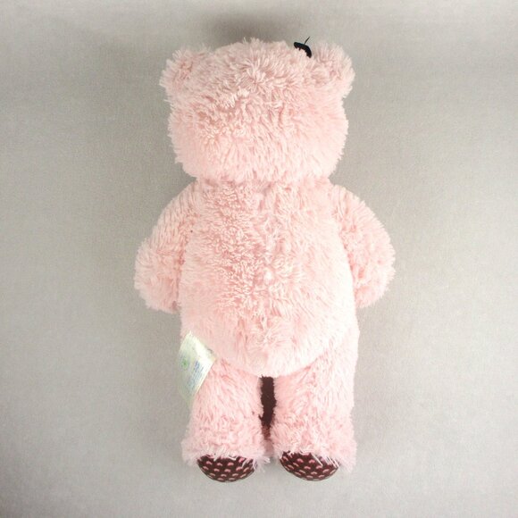 Build-a- Bear Pink Teddy Brown Hearts From 2012 - Picture 6 of 8